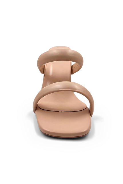 Margot - Sandalo nude con doppia fascia