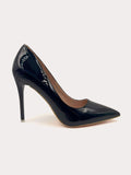 Blair - Black pump with stiletto heel - IQUONIQUE