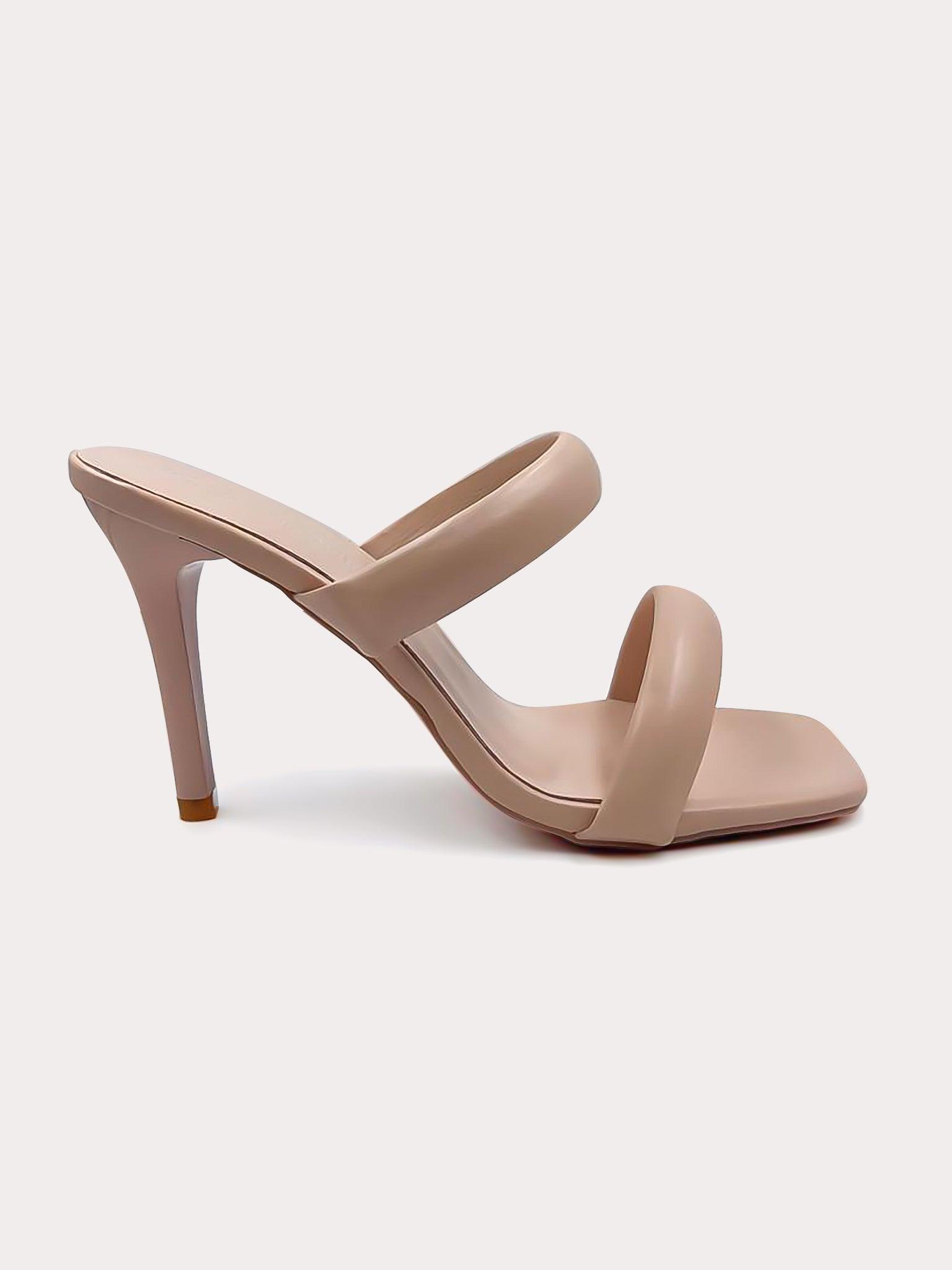 Margot - Nude sandal with double band - IQUONIQUE